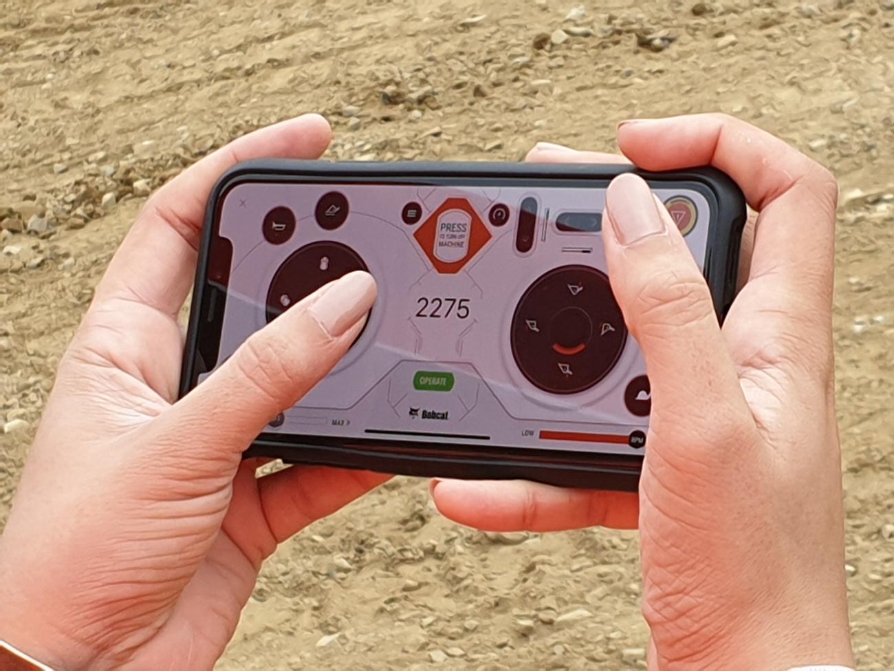 bobcat max control afstandsbediening op i phone 