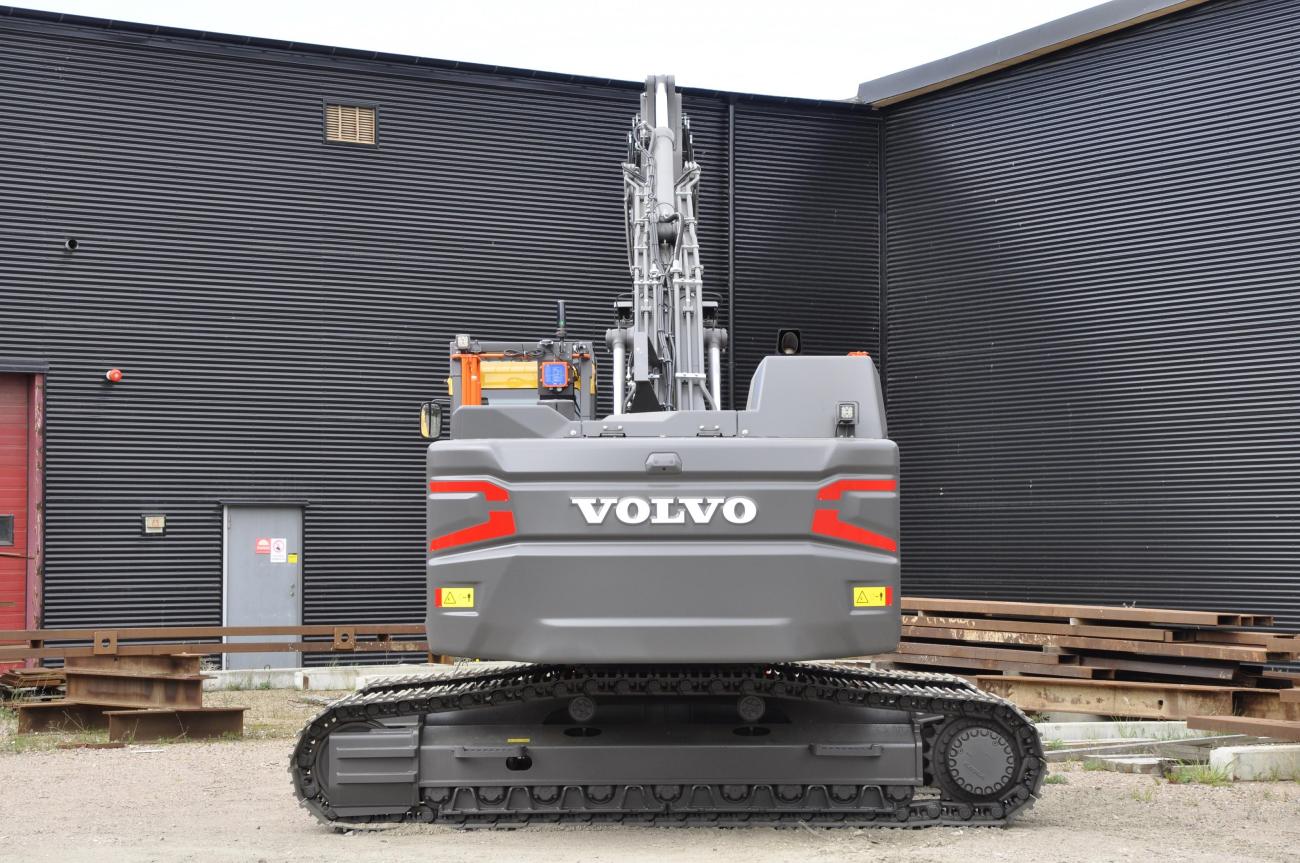 volvo radiografisch rupsgraafmachine 