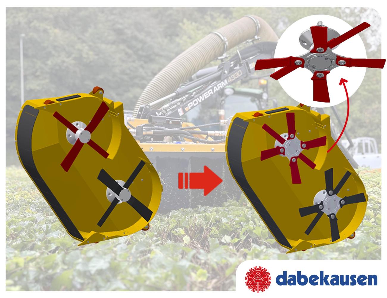 dabekausen Power RM 1300 snoeidek 