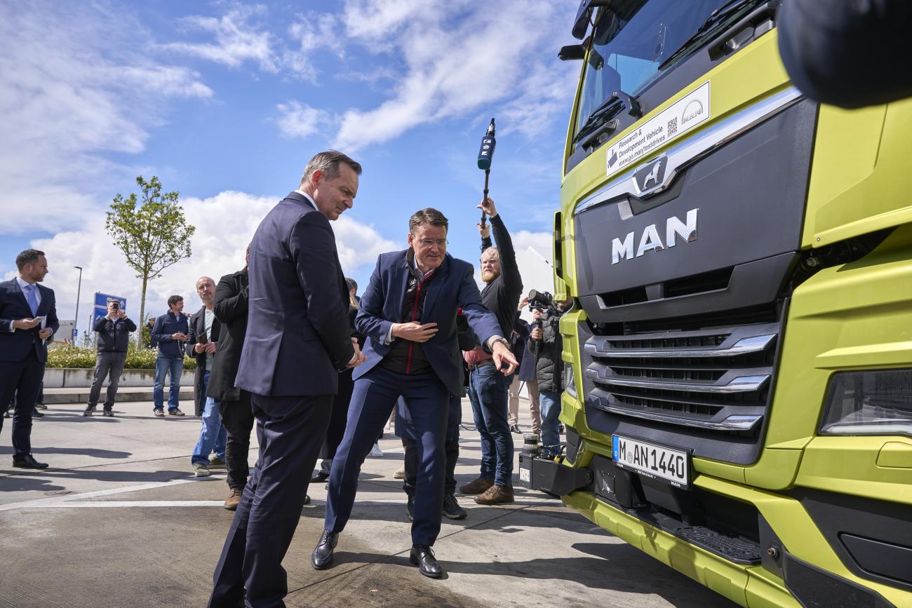 MAN automation autonome truck getest op duitse A9