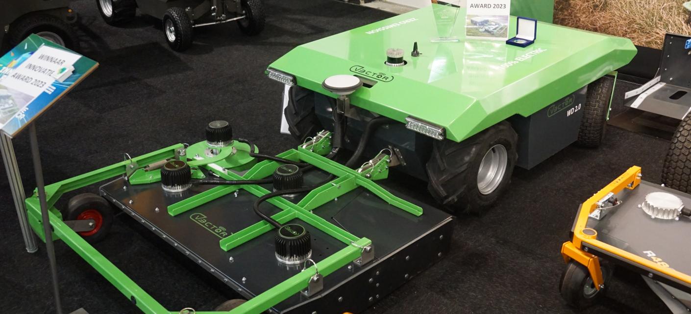 Vector autonome maaier 