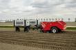 Dewulf Robotti autonome trekker met Miedema aardappelpootmachine