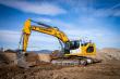lieca op Liebherr -8 rupsgraafmachine 